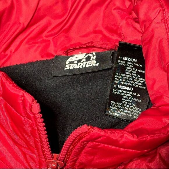 Ohio State Buckeyes STARTER Lined Bomber‎ Jacket Mens Medium Vintage - Picture 3 of 6